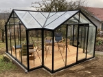 HÉLÈNE : Serre de jardin en verre ACD. 15,79 m² 
